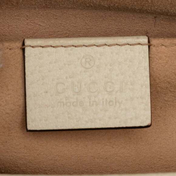 GUCCI Cream Leather Shoulder Bag - Picture 5 of 6